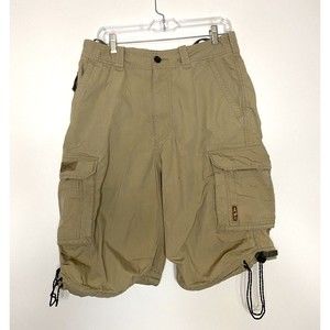 Abercrombie and Fitch Men's Cargo Shorts Canvas Khaki Tan Size 30